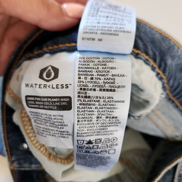 Levis 412 Men’s Size 38 9" Denim Jean Shorts Blue Medium Wash Stretch Festival - Picture 5 of 9